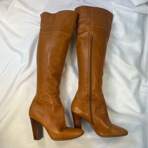 Aldo knee-high leather heeled boot